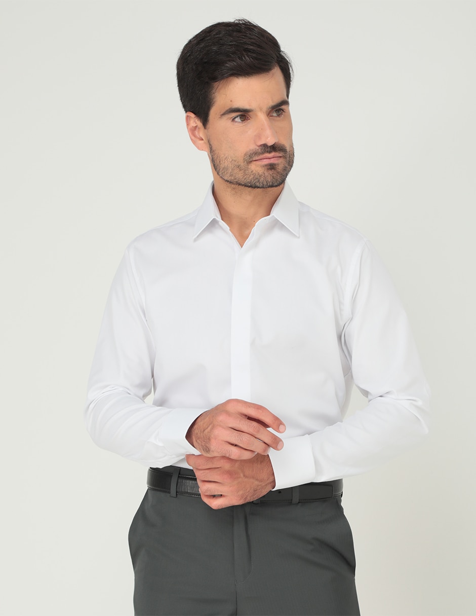 Camisa de vestir manga larga para hombre Camisa de vestir manga larga para hombre