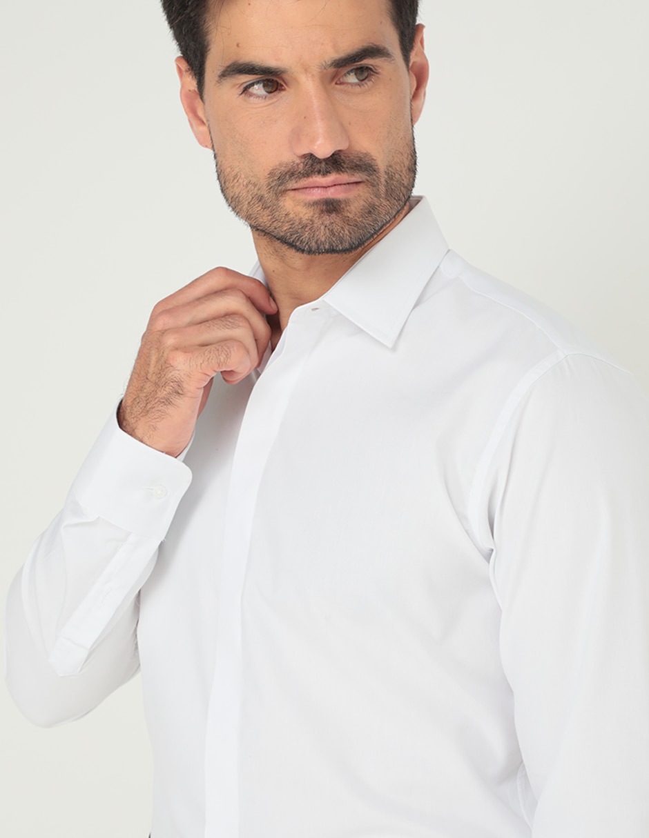 Camisa de vestir Parllieni manga larga para hombre