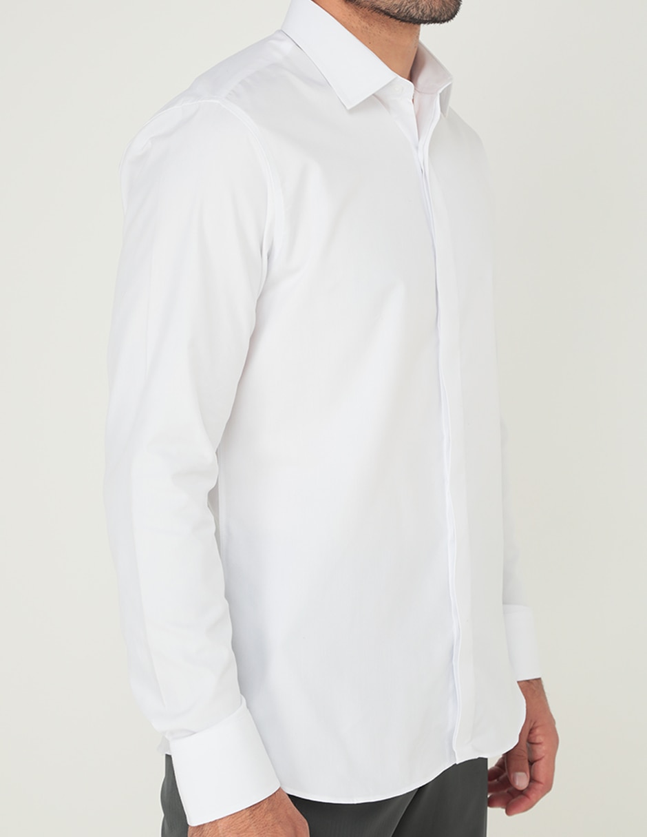 Camisa de vestir Parllieni manga larga para hombre