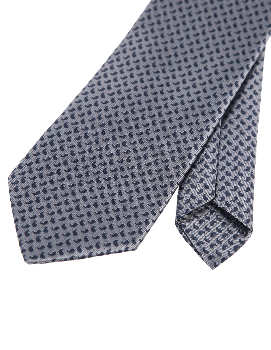 Corbata regular estampado microprint para hombre