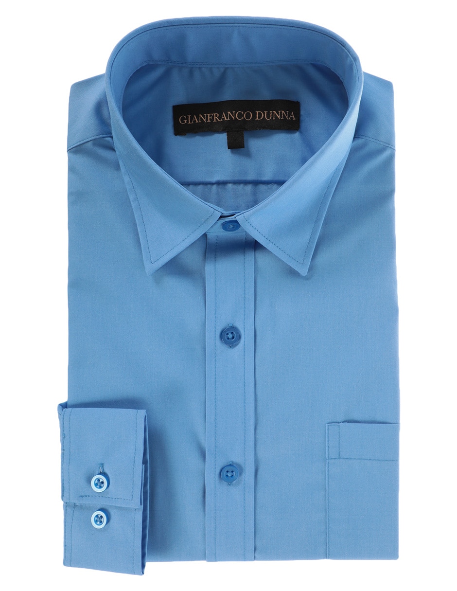 Camisa formal manga larga para hombre 1