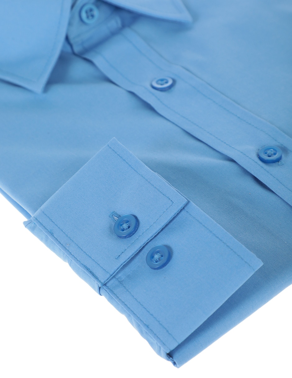 Camisa formal manga larga para hombre 3
