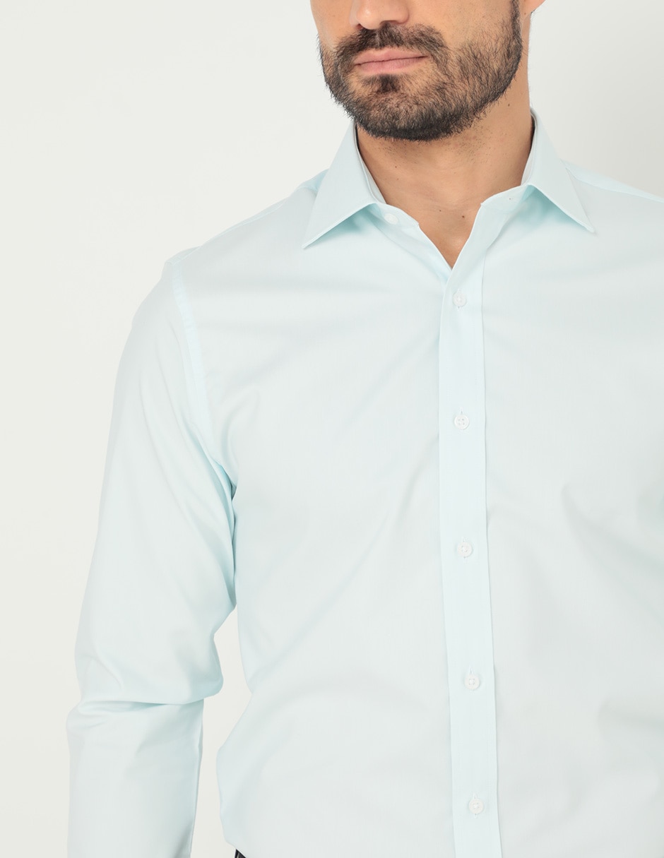 Camisa formal manga larga para hombre