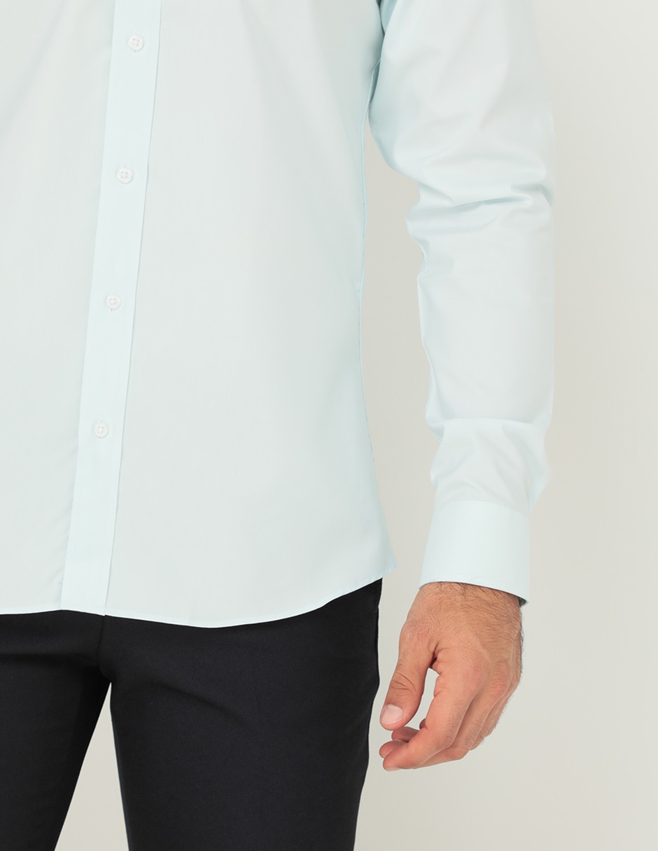 Camisa formal manga larga para hombre