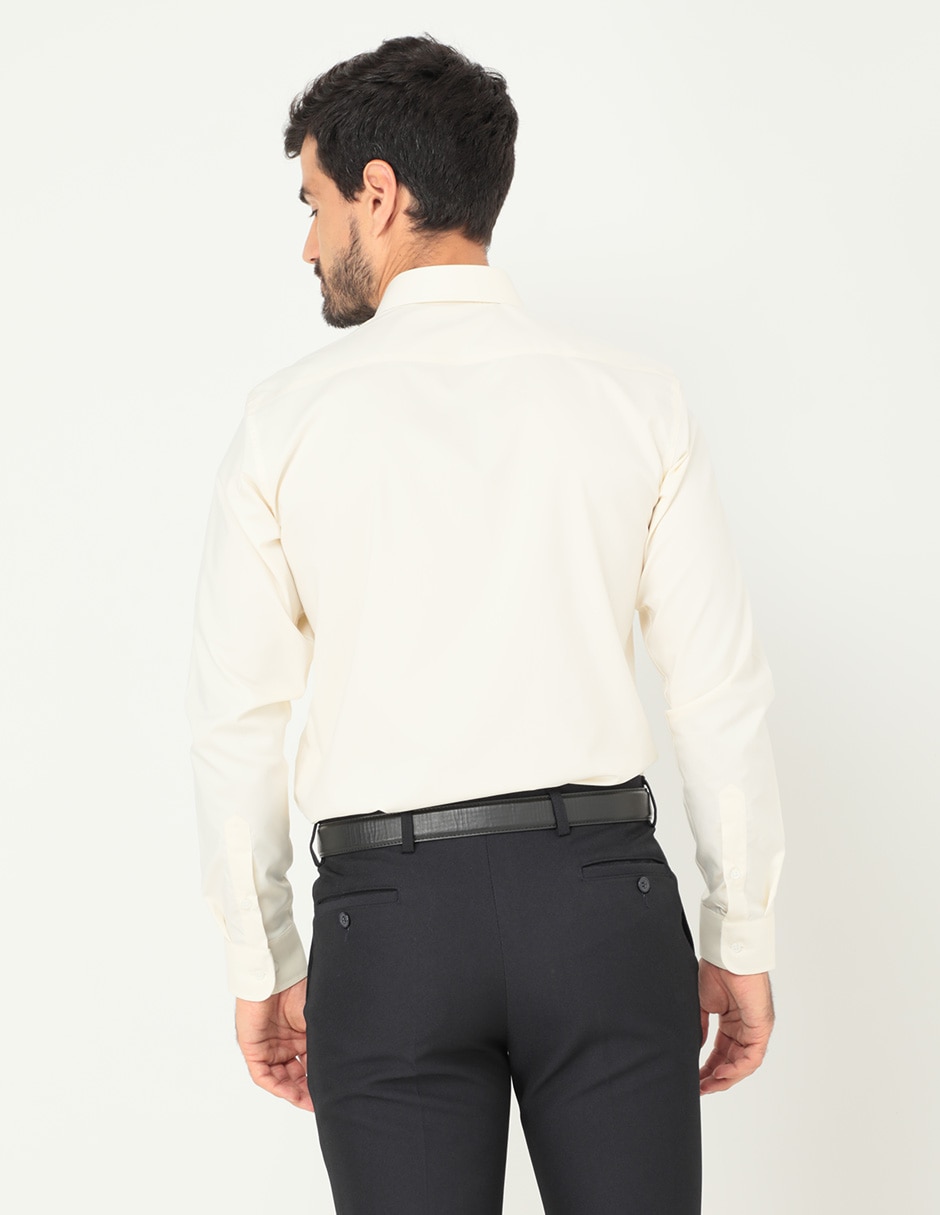 Camisa formal manga larga para hombre 2