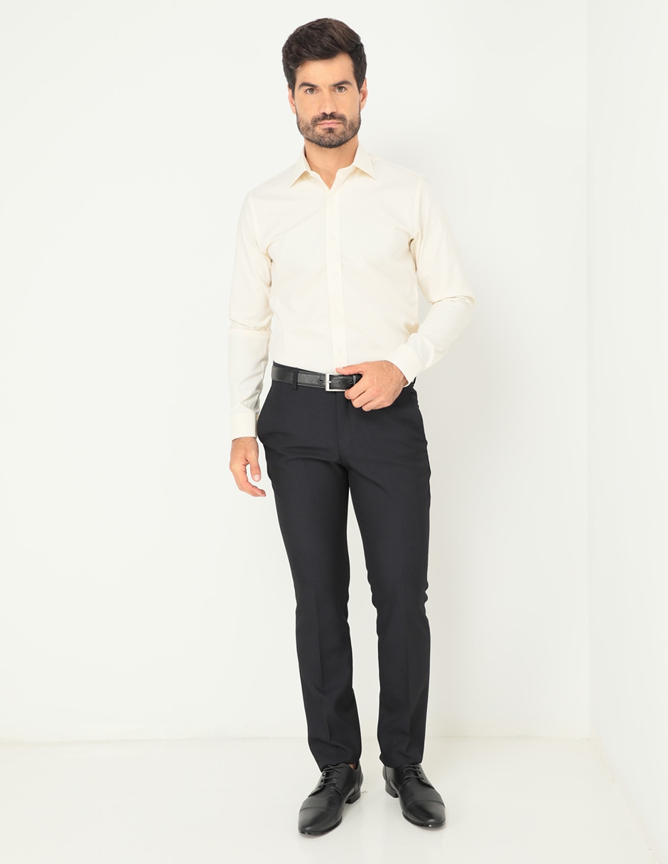 Camisa formal manga larga para hombre 3