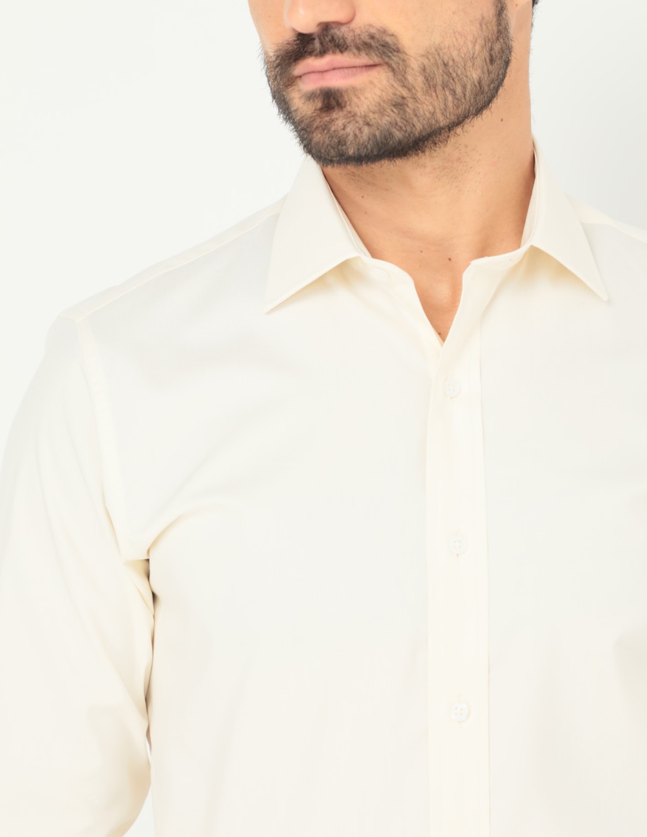 Camisa formal manga larga para hombre 4