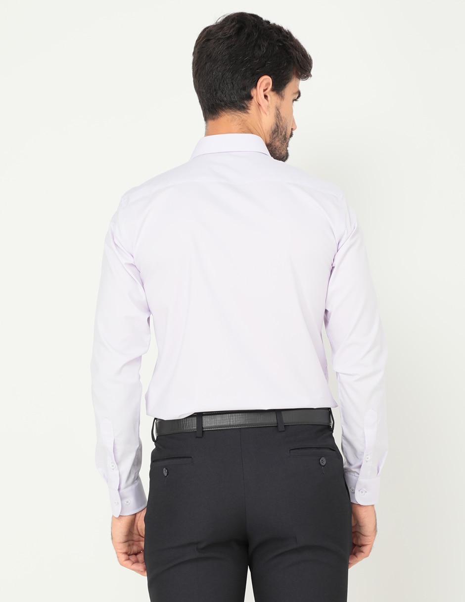 Camisa formal manga larga para hombre 5