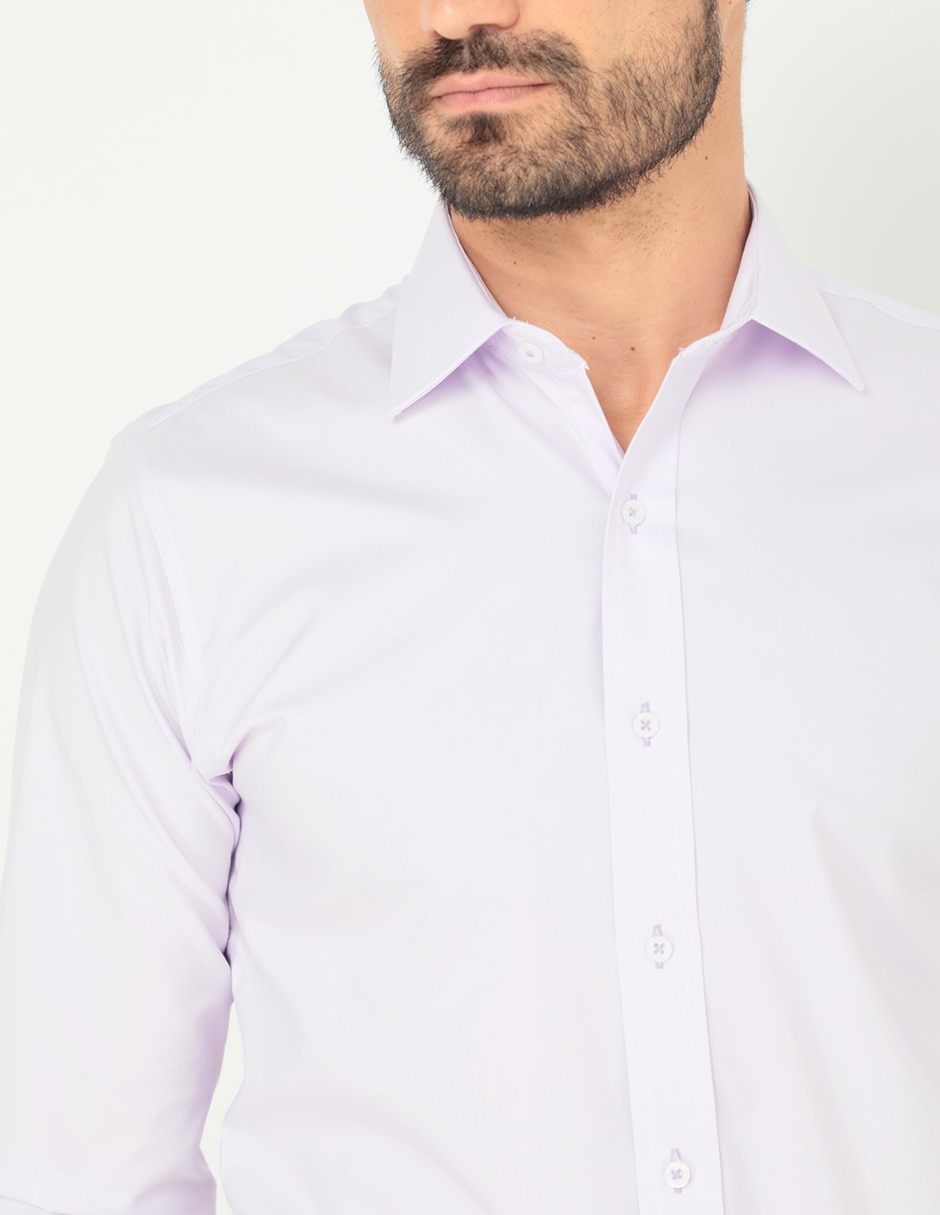 Camisa formal manga larga para hombre 3