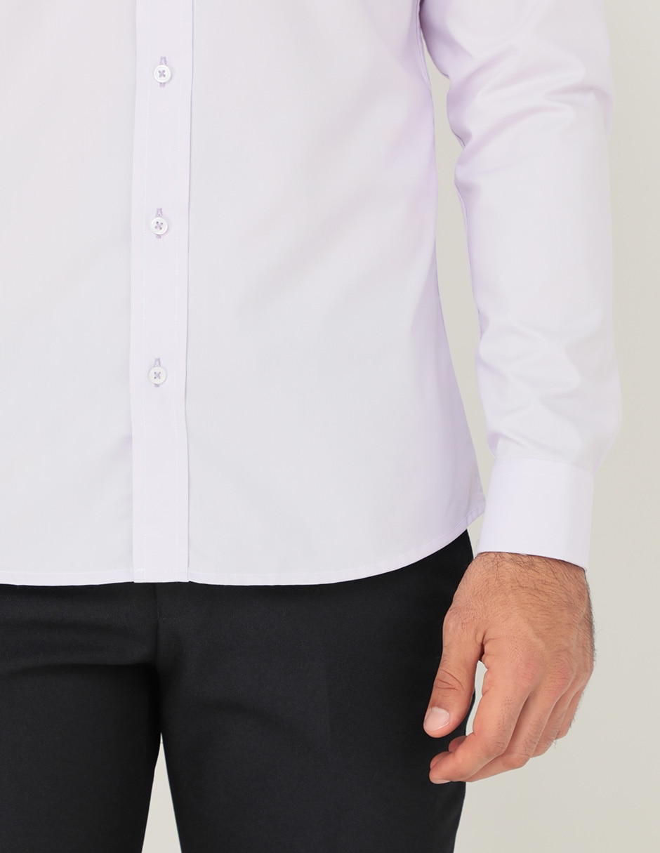 Camisa formal manga larga para hombre 2