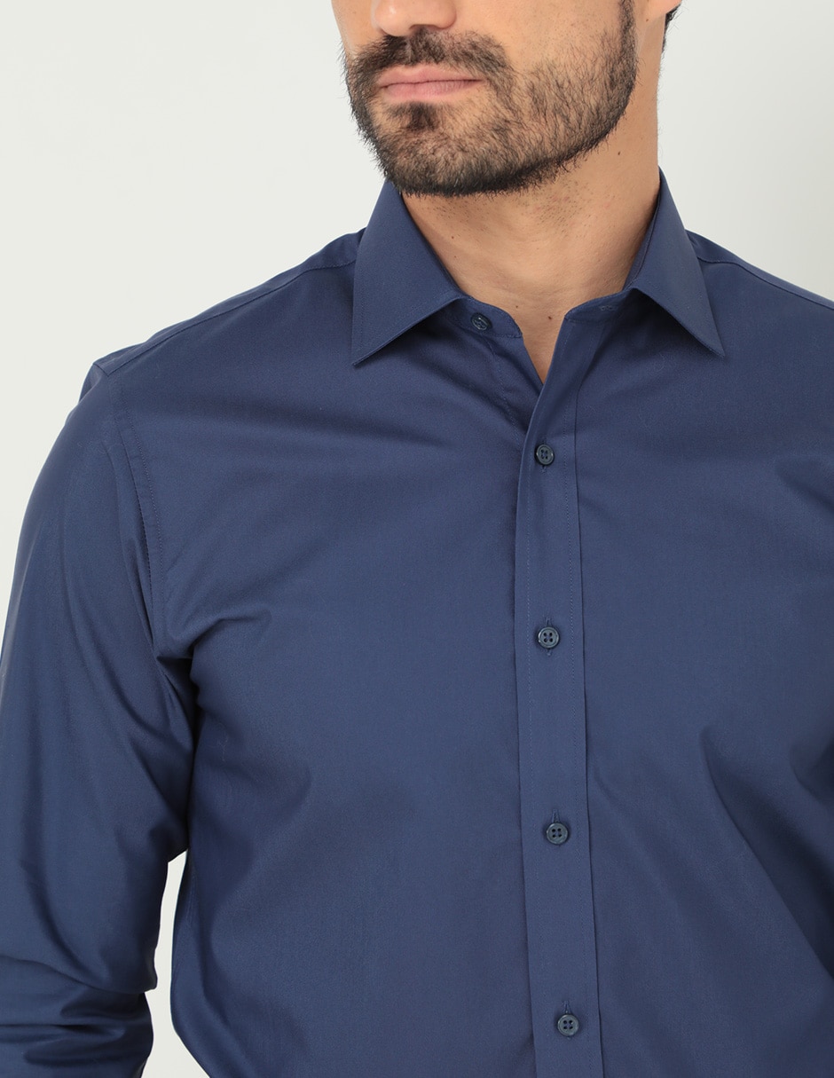 Camisa formal manga larga para hombre 3