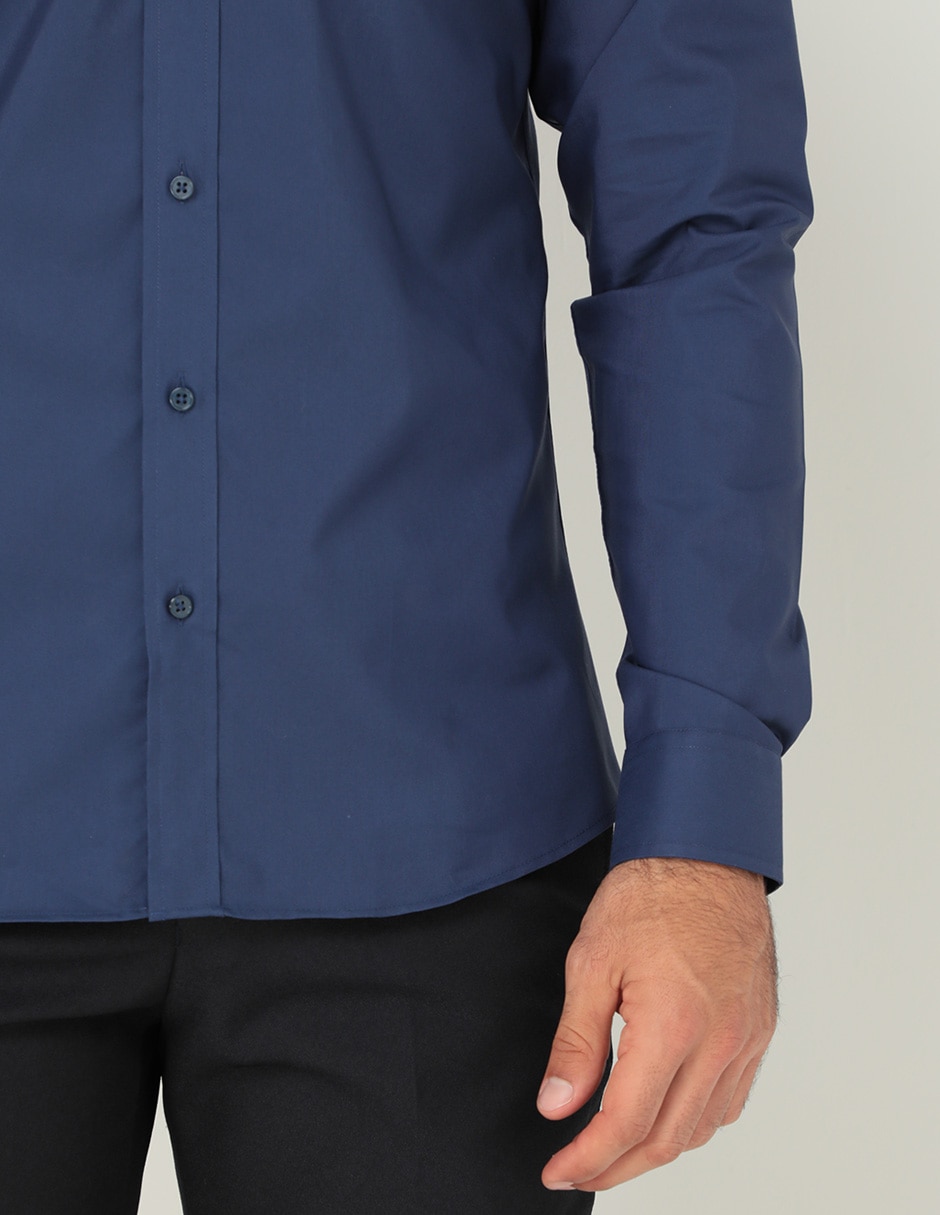 Camisa formal manga larga para hombre 2