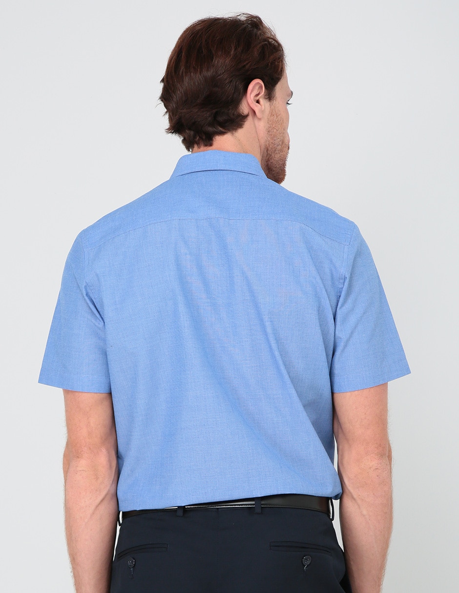 Camisa formal manga corta para hombre 4