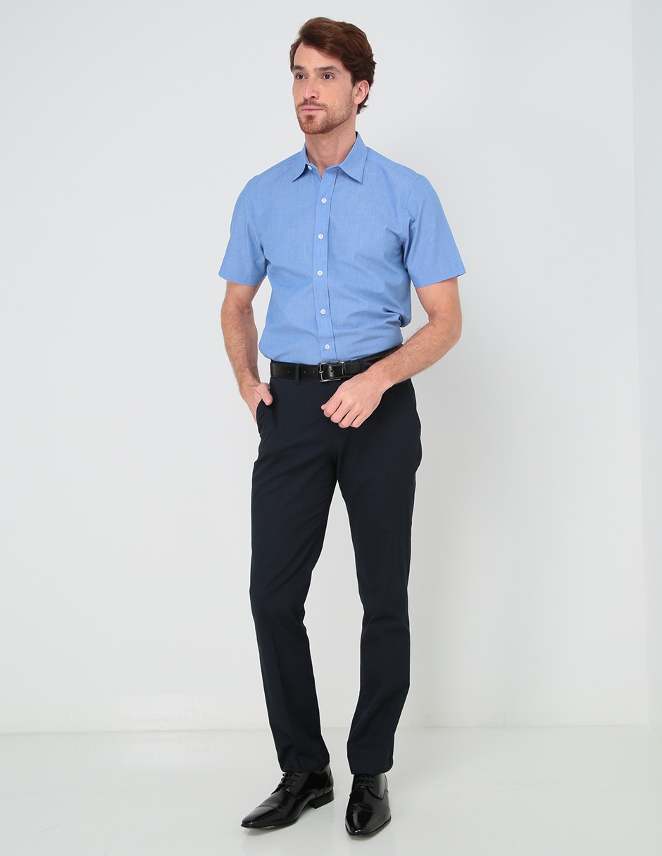Camisa formal manga corta para hombre 3