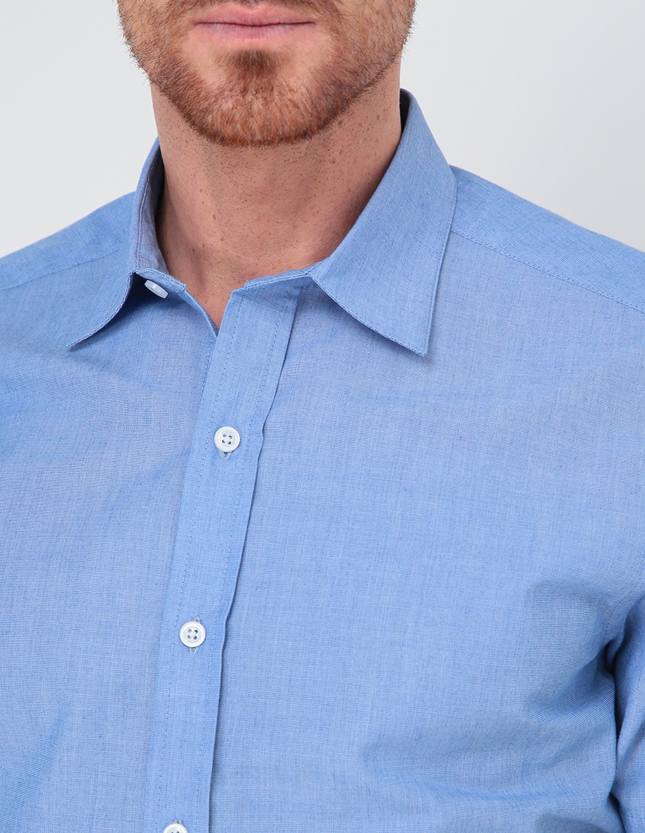 Camisa formal manga corta para hombre 2