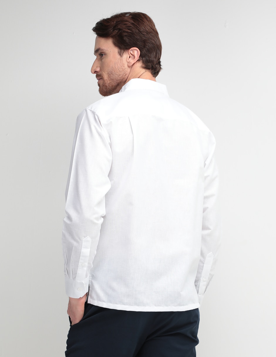 Guayabera manga larga para hombre 2
