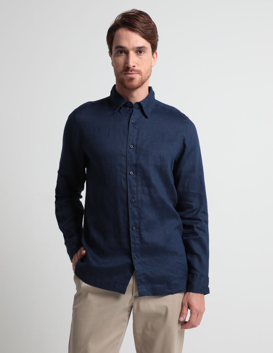 Camisa casual manga larga para hombre Camisa casual manga larga para hombre