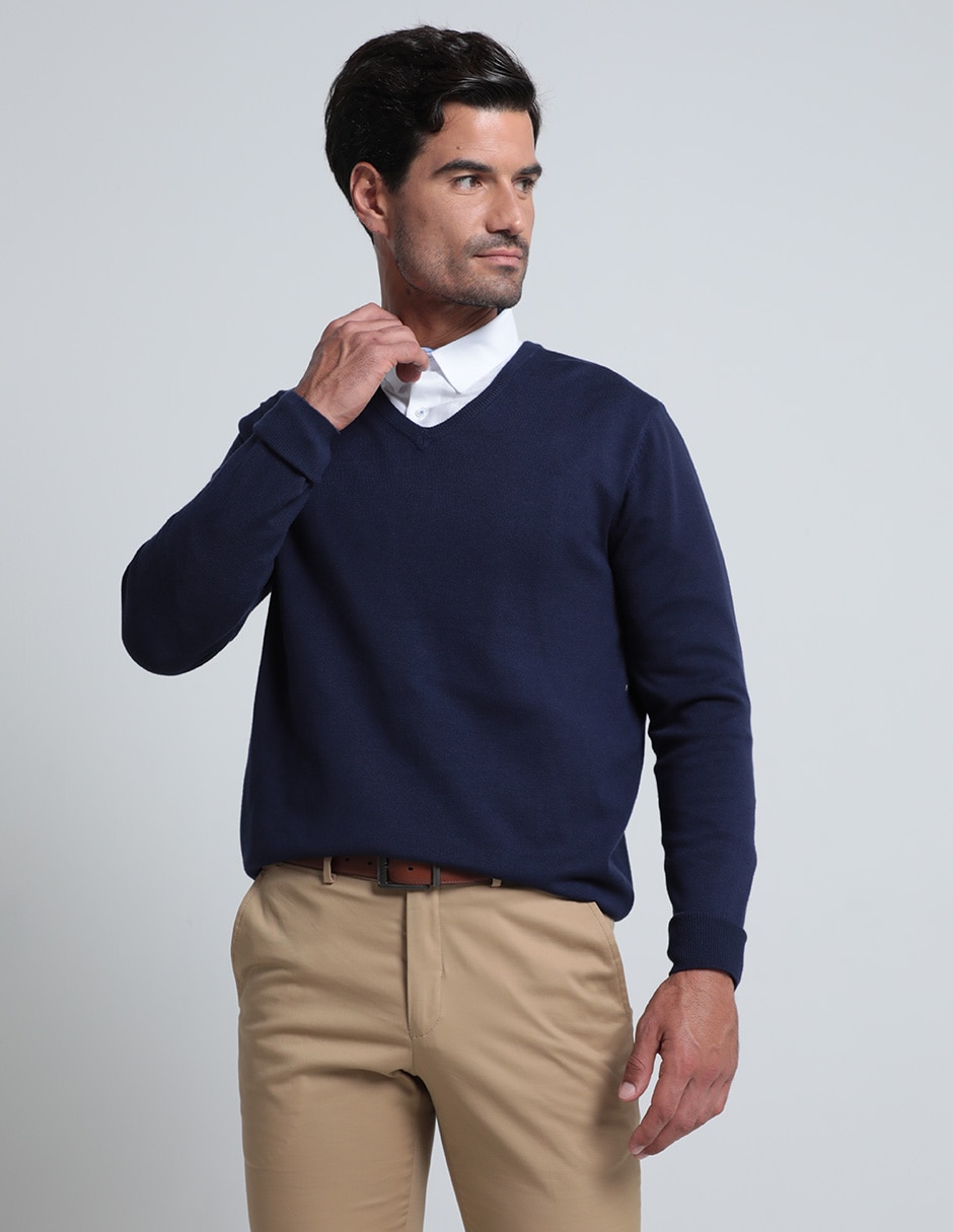 Suéter cuello v para hombre Suéter cuello v para hombre