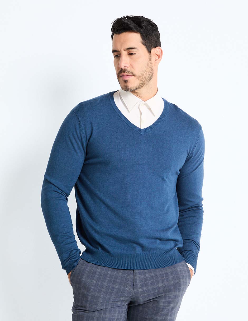 Suéter cuello v para hombre Suéter cuello v para hombre