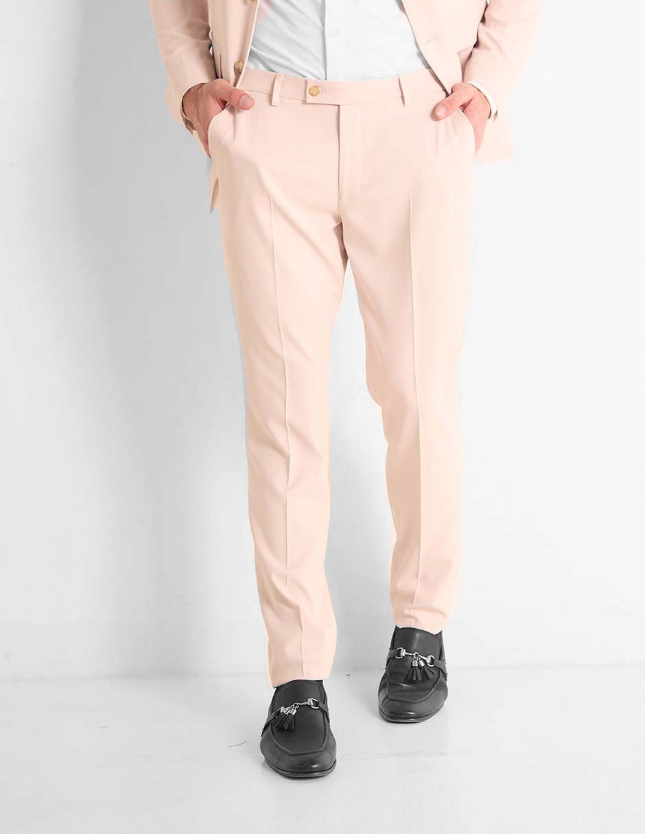 Pantalón de vestir slim de algodón para hombre Pantalón de vestir slim de algodón para hombre