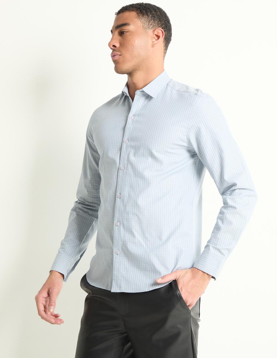 Camisa casual de algodón manga larga para hombre Camisa casual de algodón manga larga para hombre