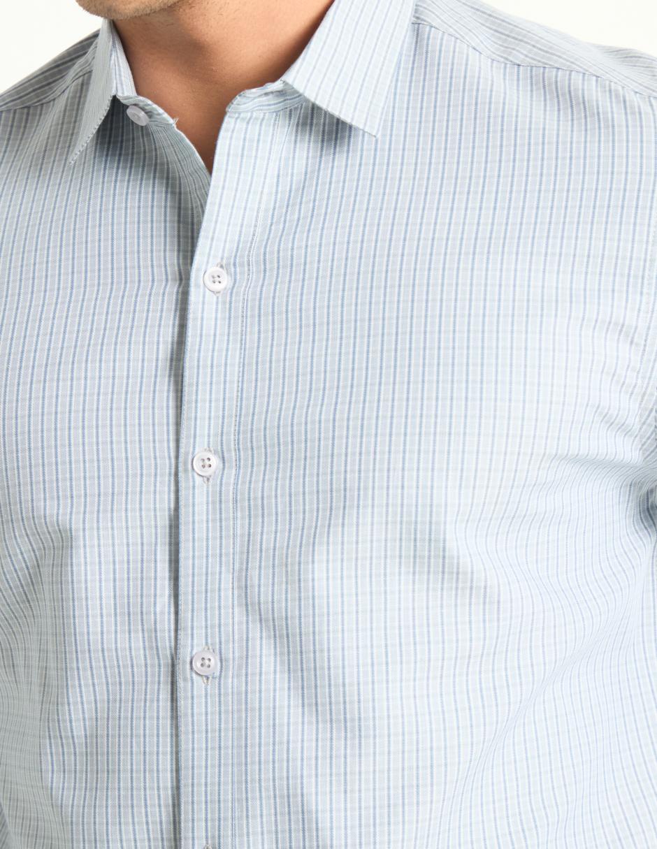 Camisa casual de algodón manga larga para hombre