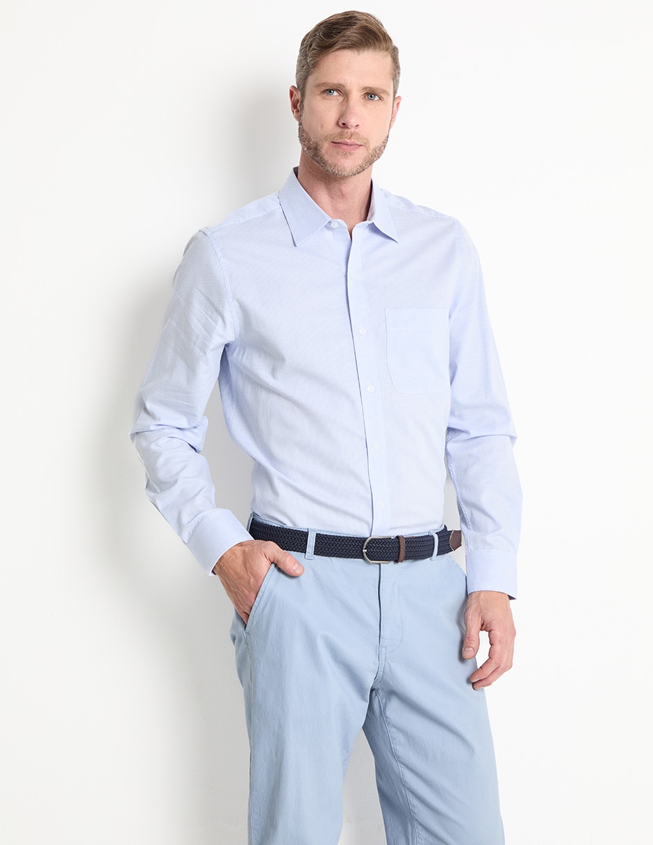 Camisa business casual manga larga para hombre Camisa business casual manga larga para hombre