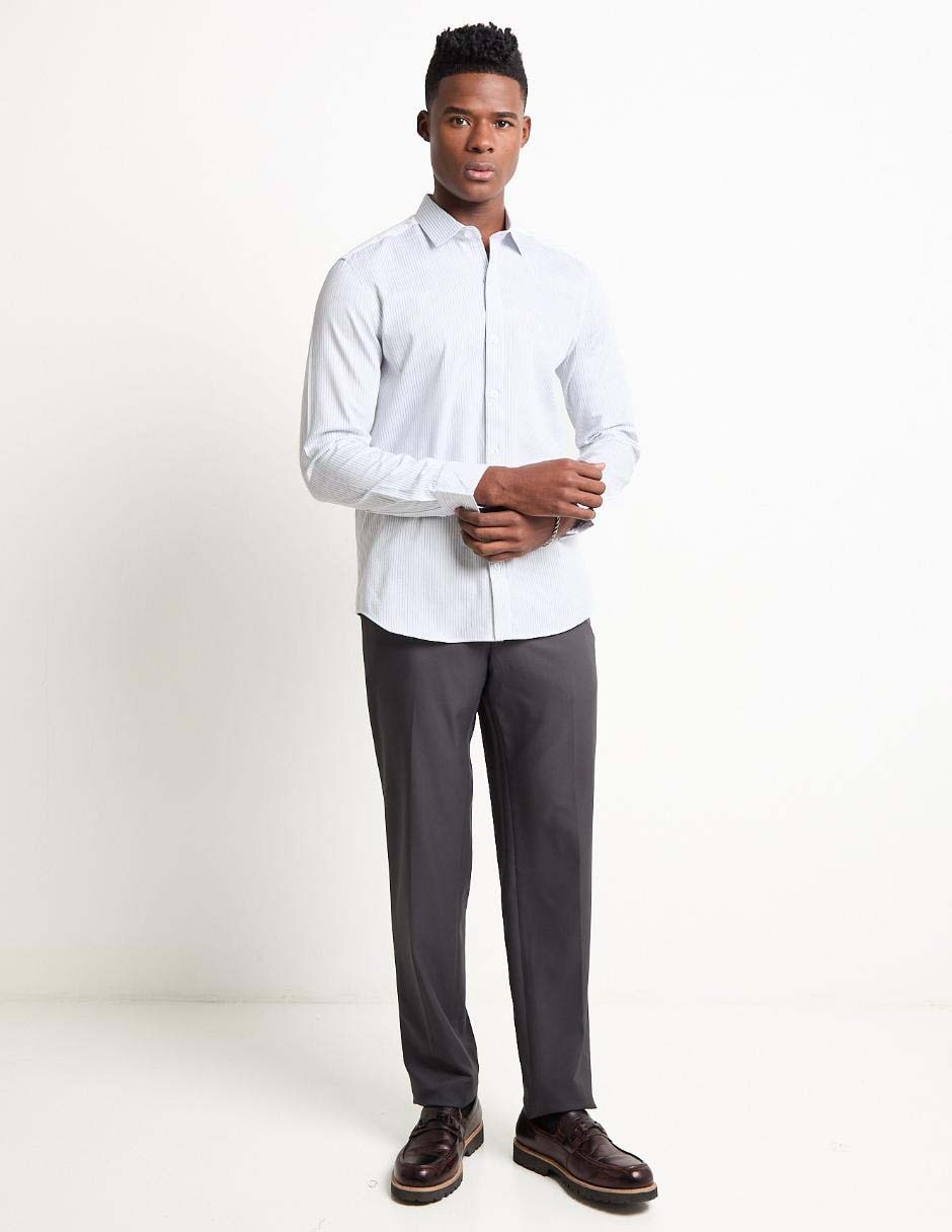 Camisa casual de algodón manga larga para hombre 3