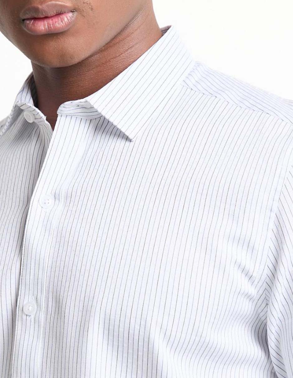 Camisa casual de algodón manga larga para hombre 2