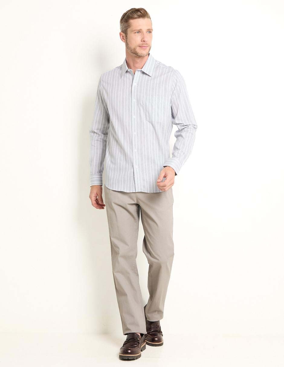 Camisa formal manga larga para hombre 3