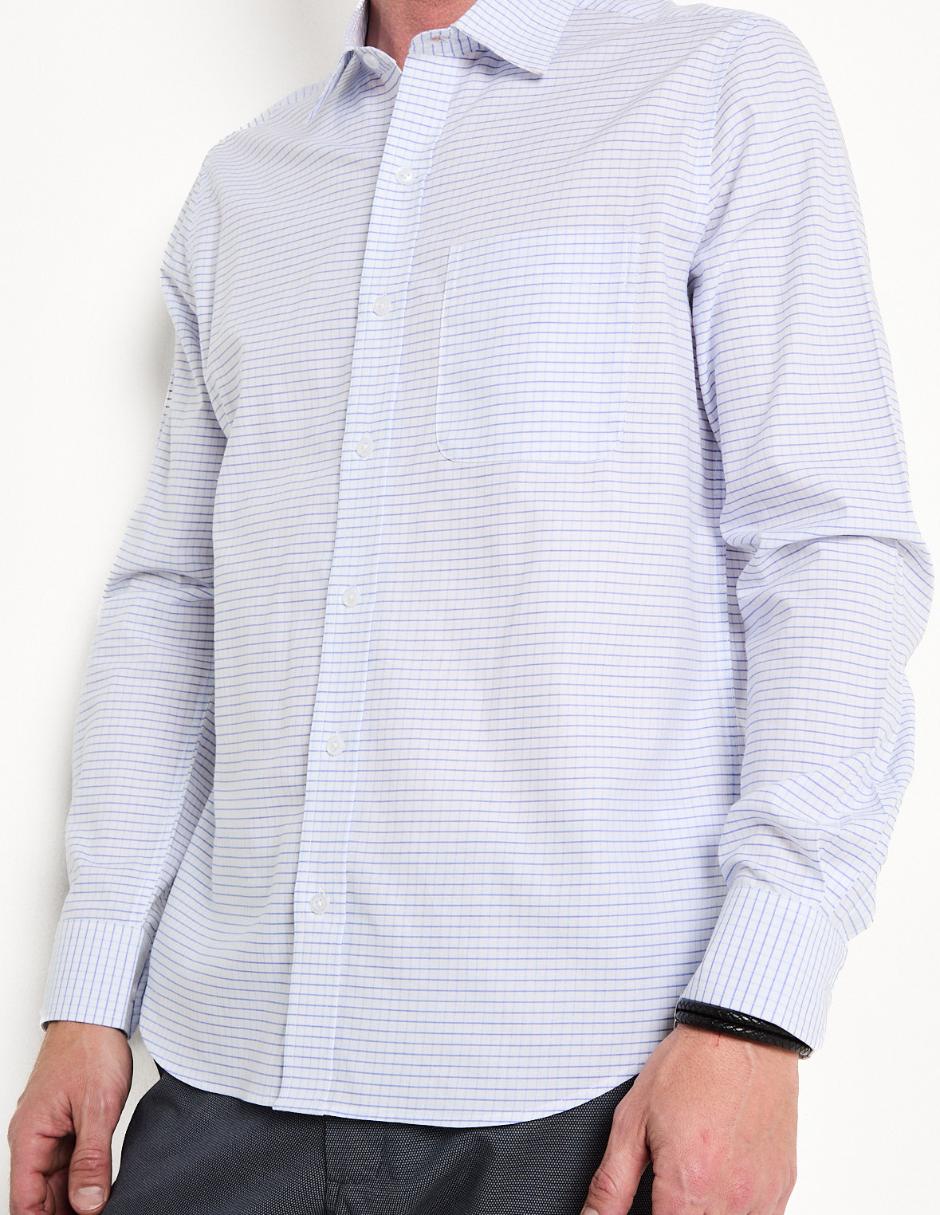 Camisa casual de algodón manga larga para hombre