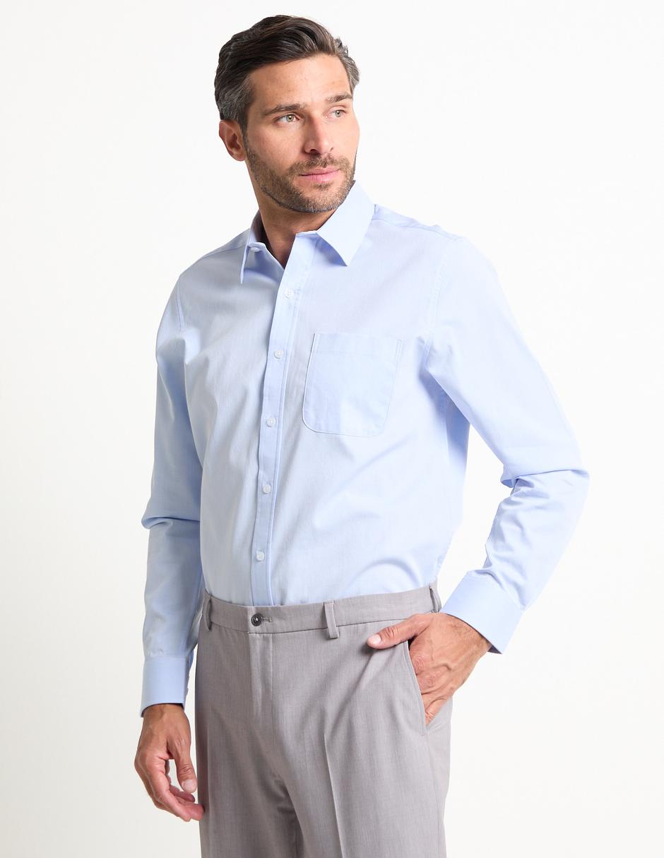 Camisa casual de algodón manga larga para hombre Camisa casual de algodón manga larga para hombre