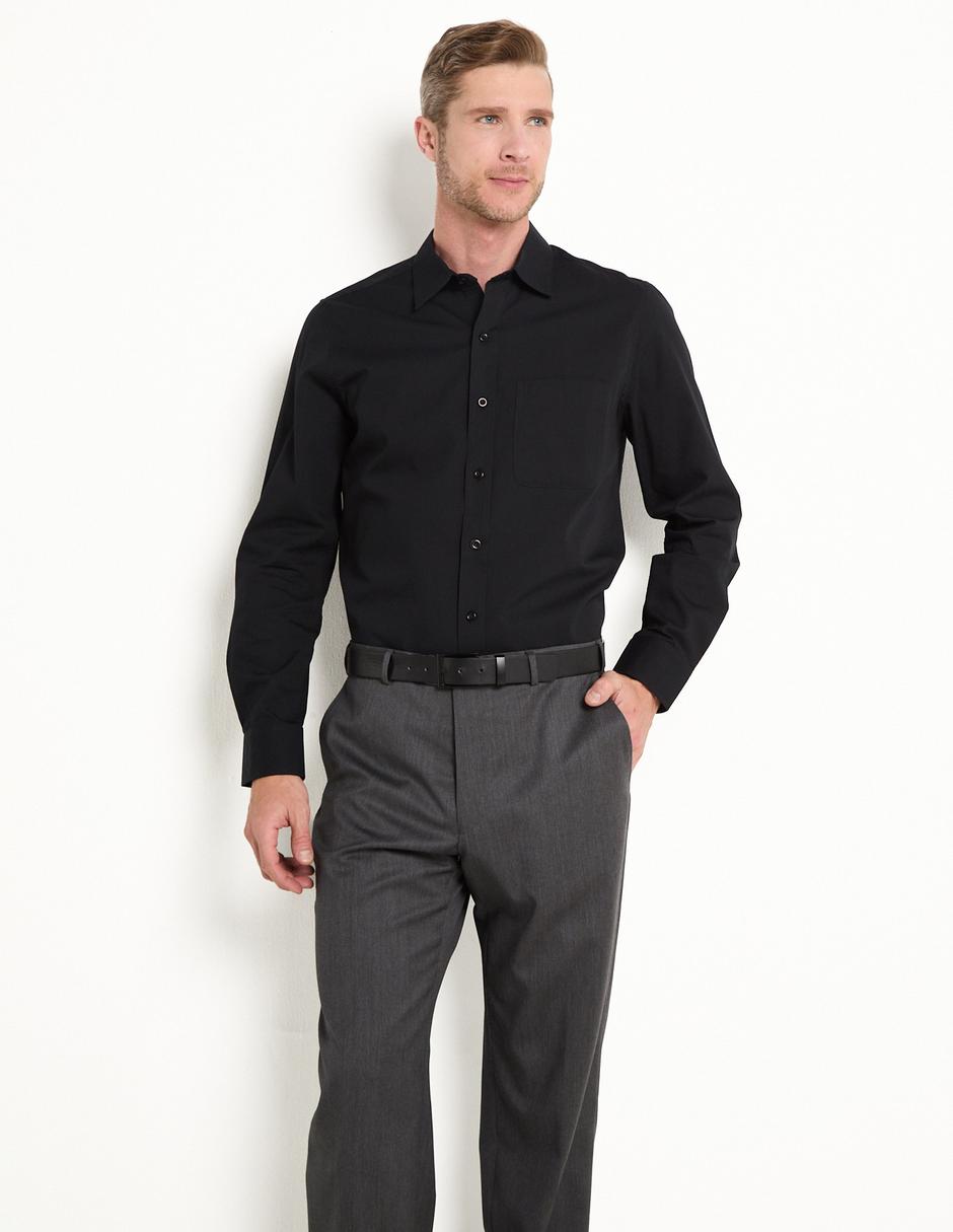 Camisa formal de algodón manga larga para hombre Camisa formal de algodón manga larga para hombre