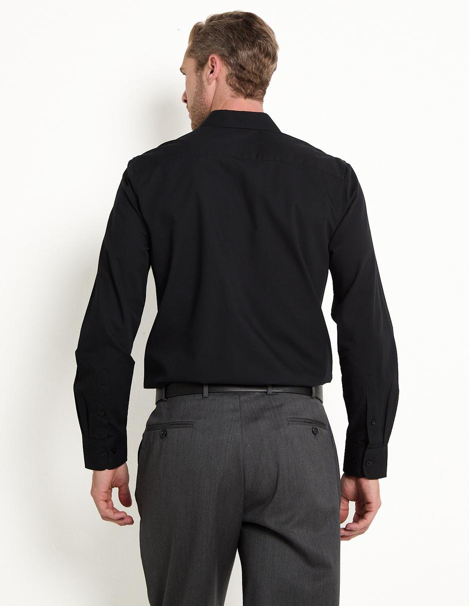 Camisa formal de algodón manga larga para hombre 4