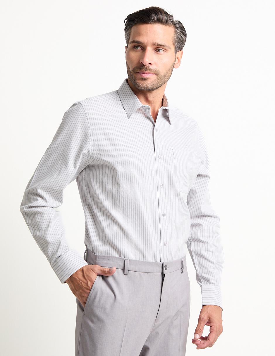 Camisa formal de algodón manga larga para hombre Camisa formal de algodón manga larga para hombre