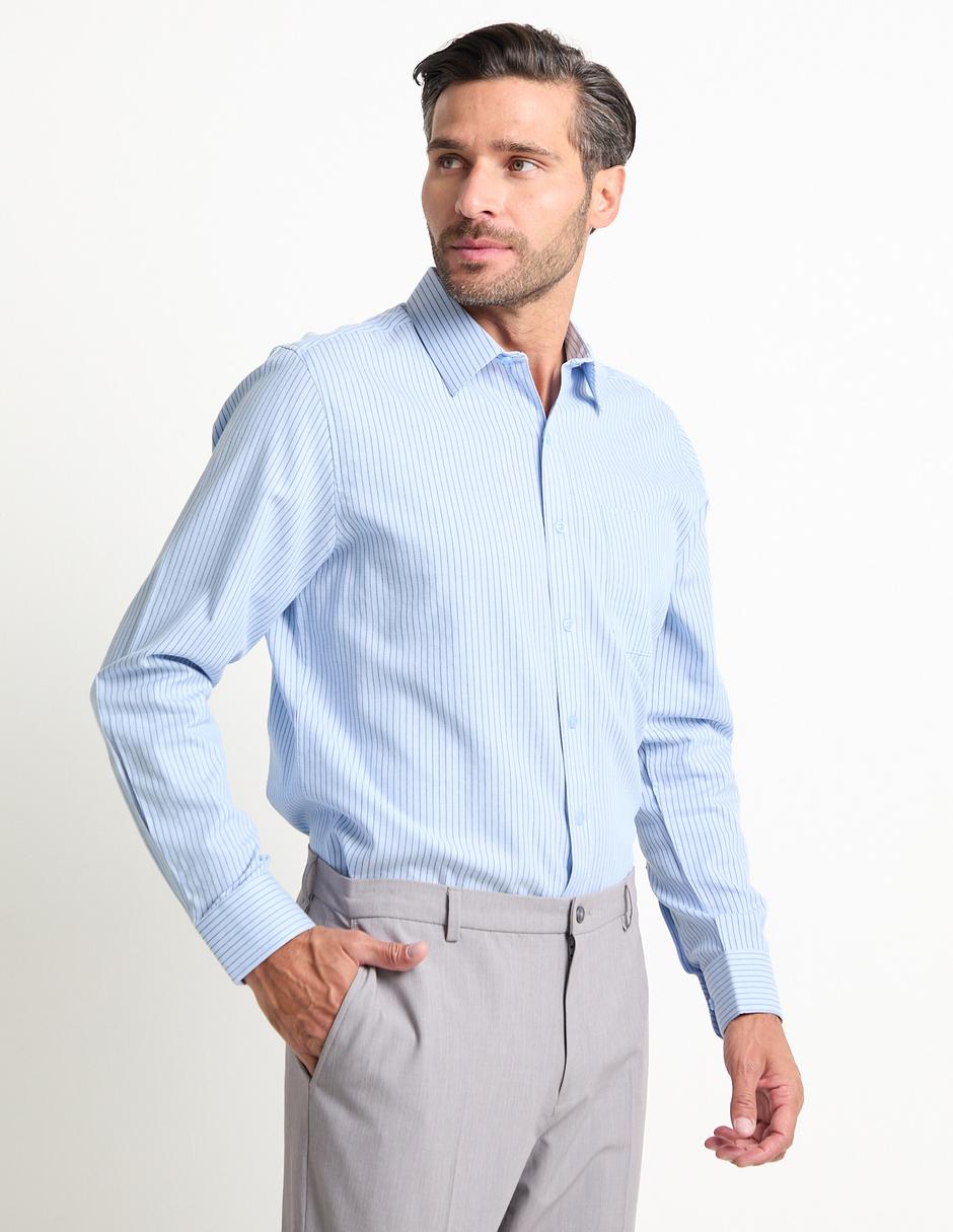 Camisa formal de algodón manga larga para hombre Camisa formal de algodón manga larga para hombre