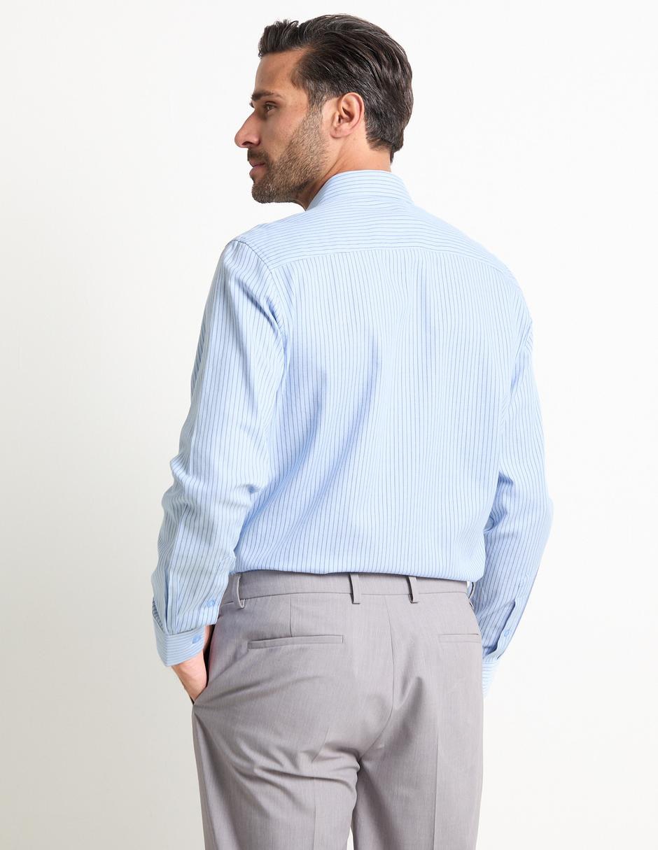 Camisa formal de algodón manga larga para hombre 4
