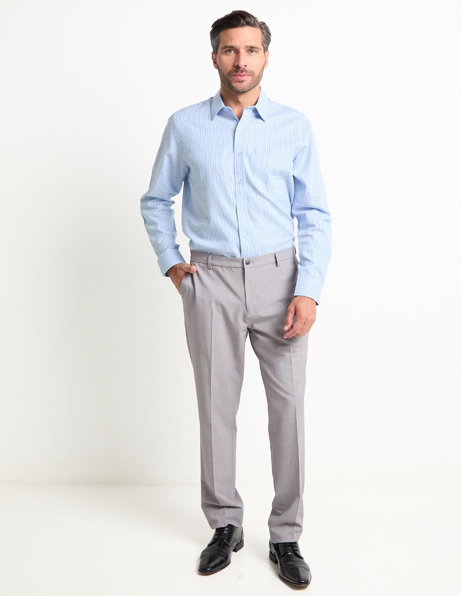 Camisa formal de algodón manga larga para hombre 3