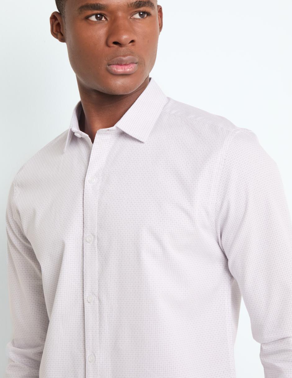 Camisa casual manga larga para hombre
