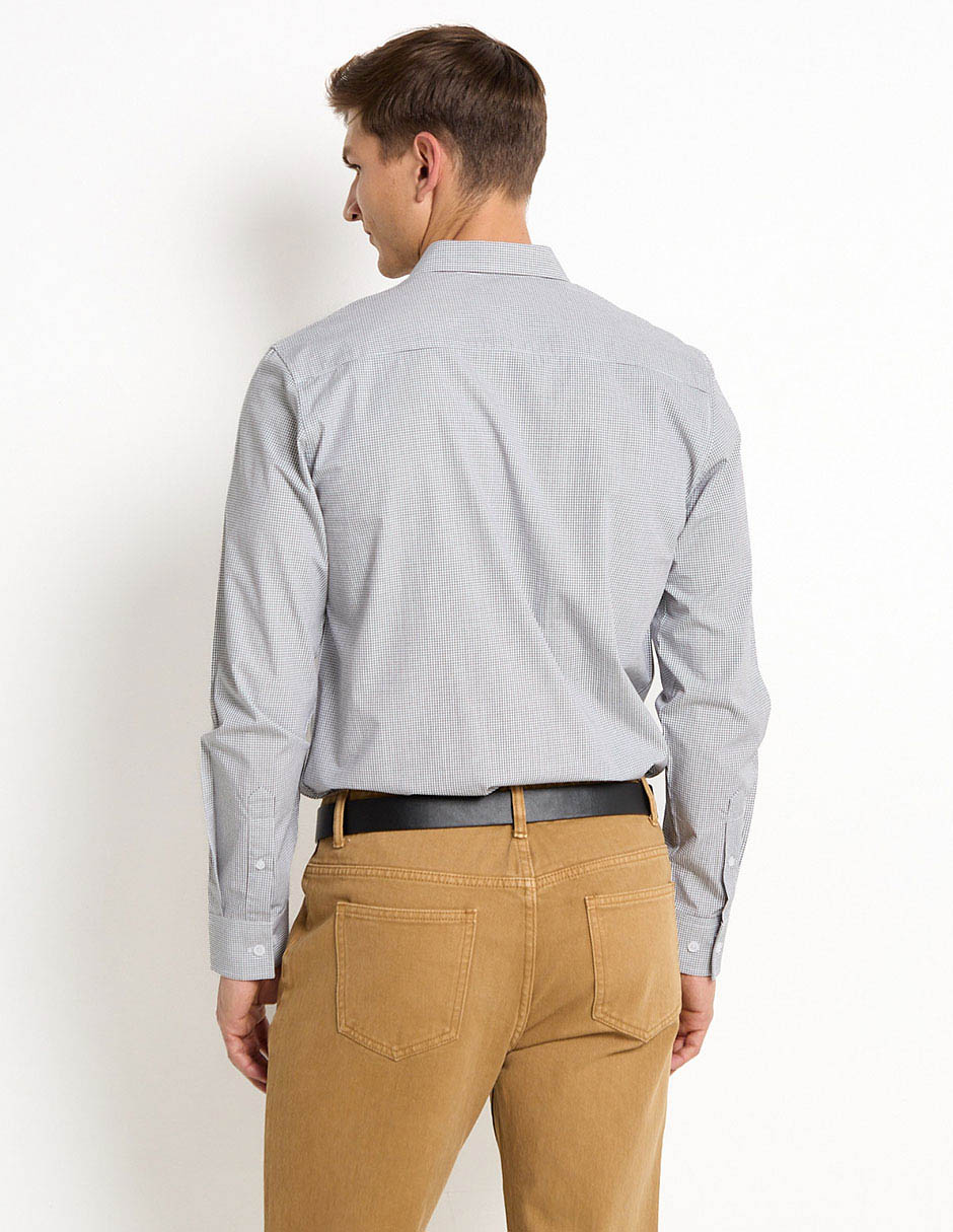 Camisa casual manga larga para hombre