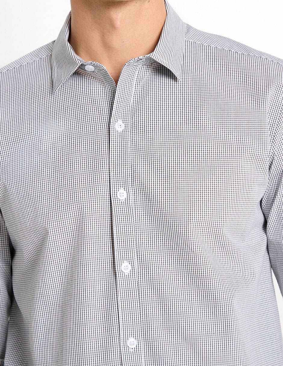 Camisa casual manga larga para hombre