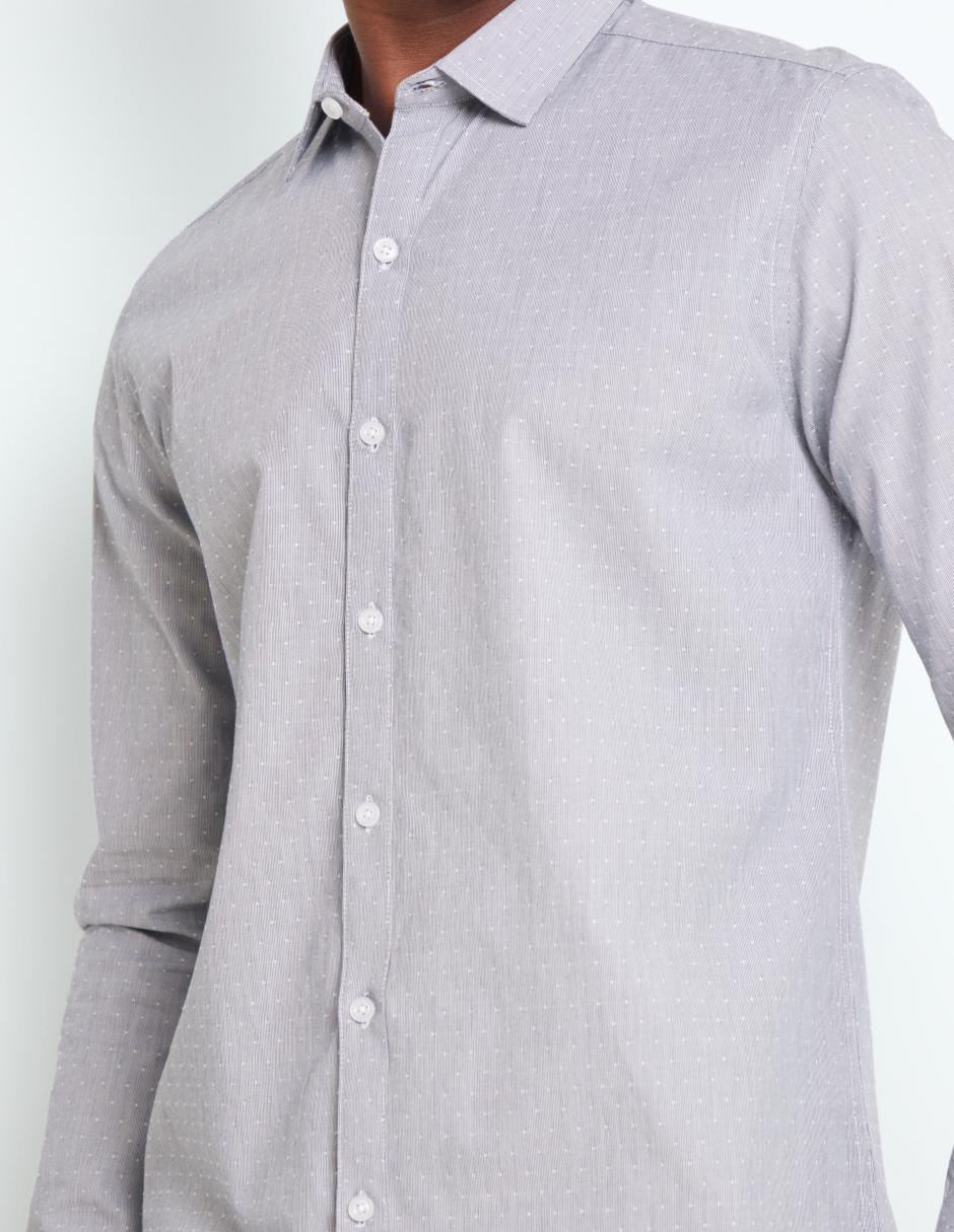 Camisa casual manga larga para hombre