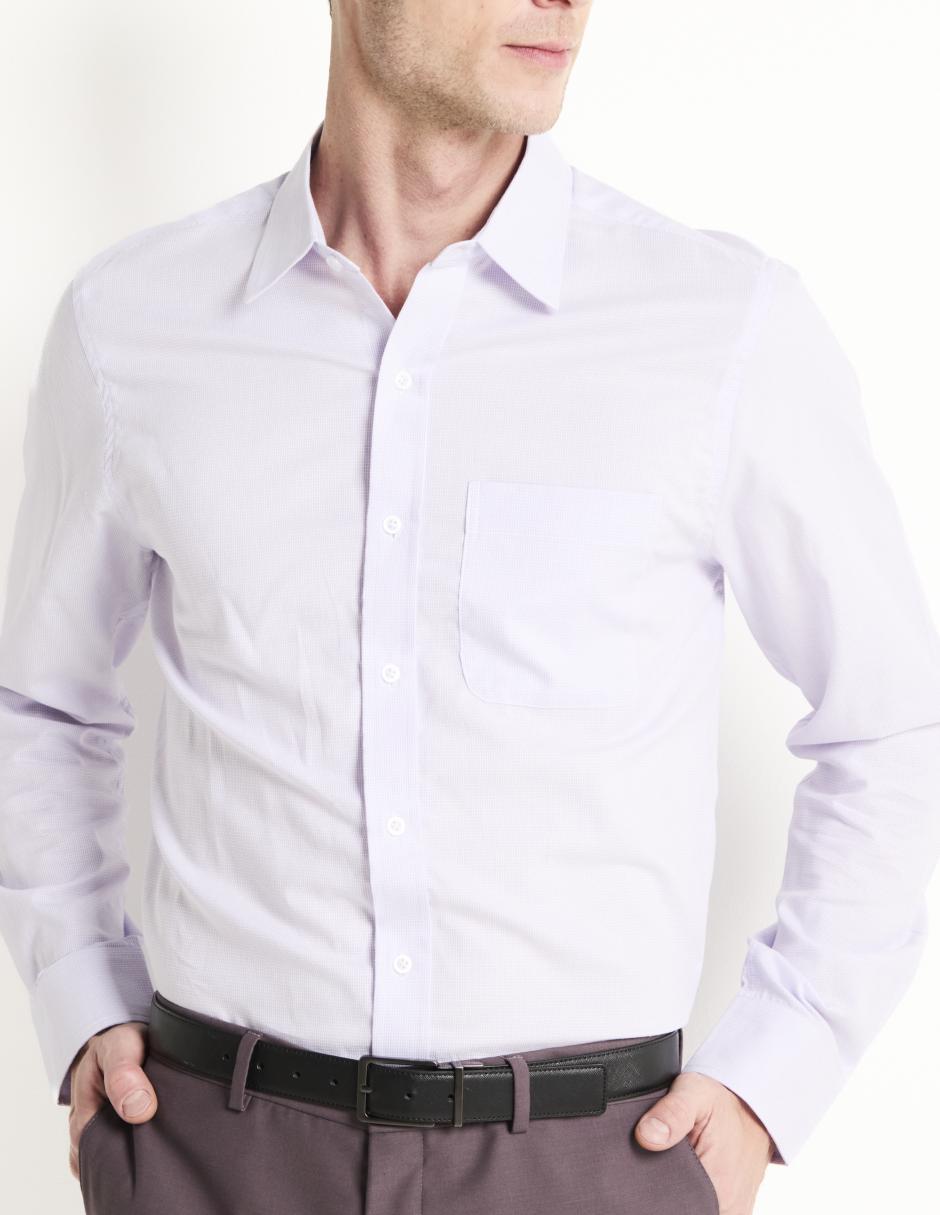 Camisa formal de algodón manga larga para hombre 2