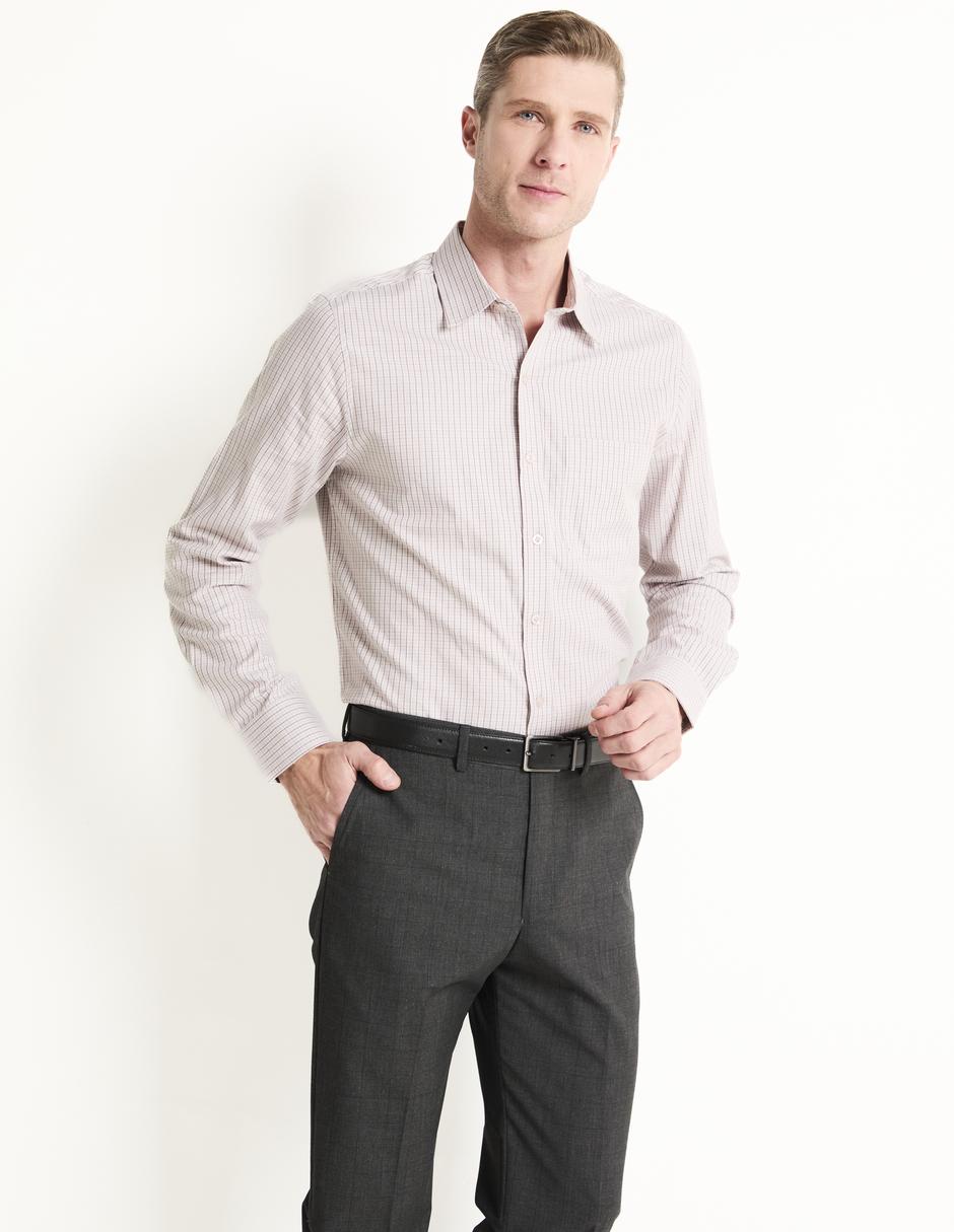 Camisa casual de algodón manga larga para hombre 1