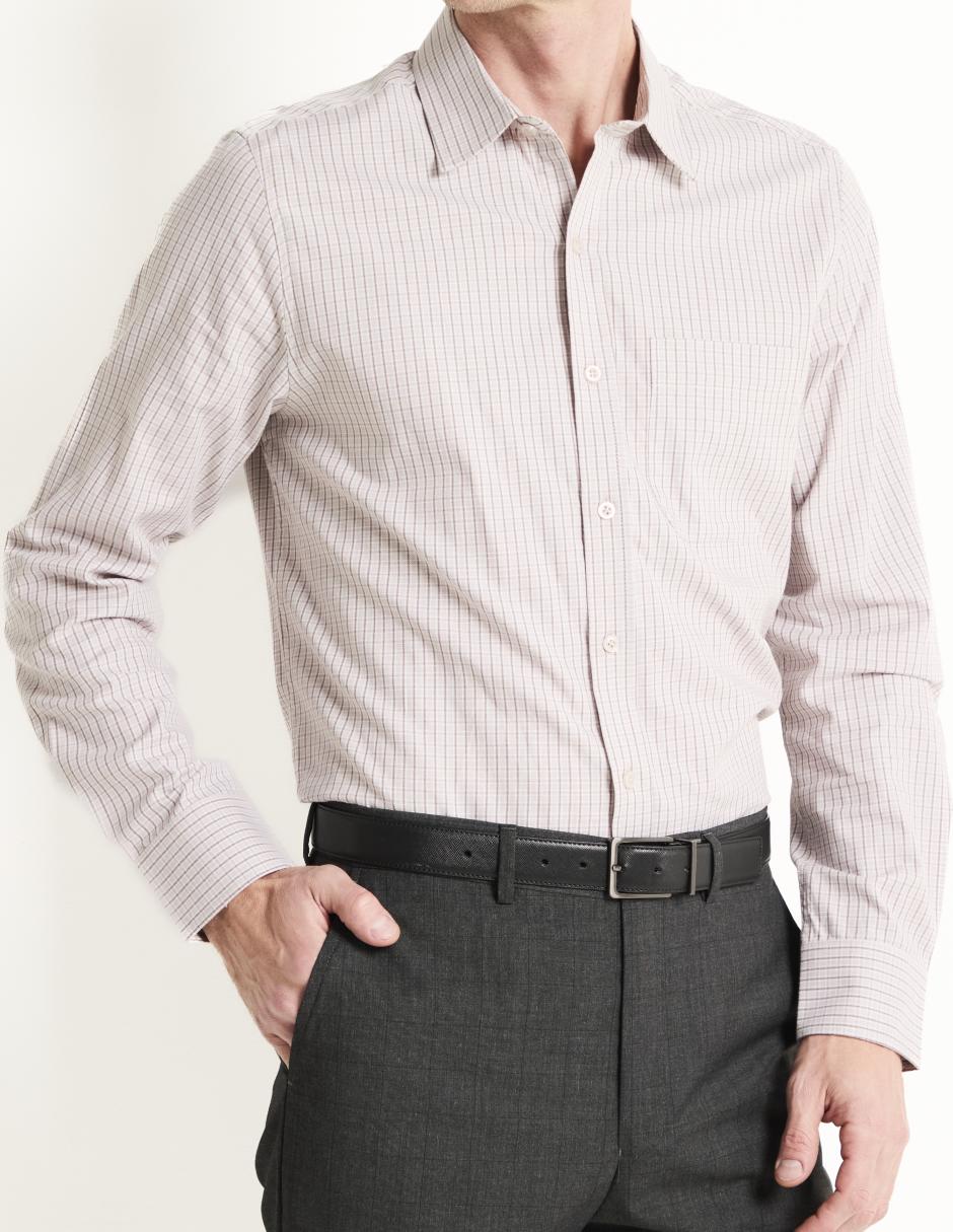 Camisa casual de algodón manga larga para hombre 4