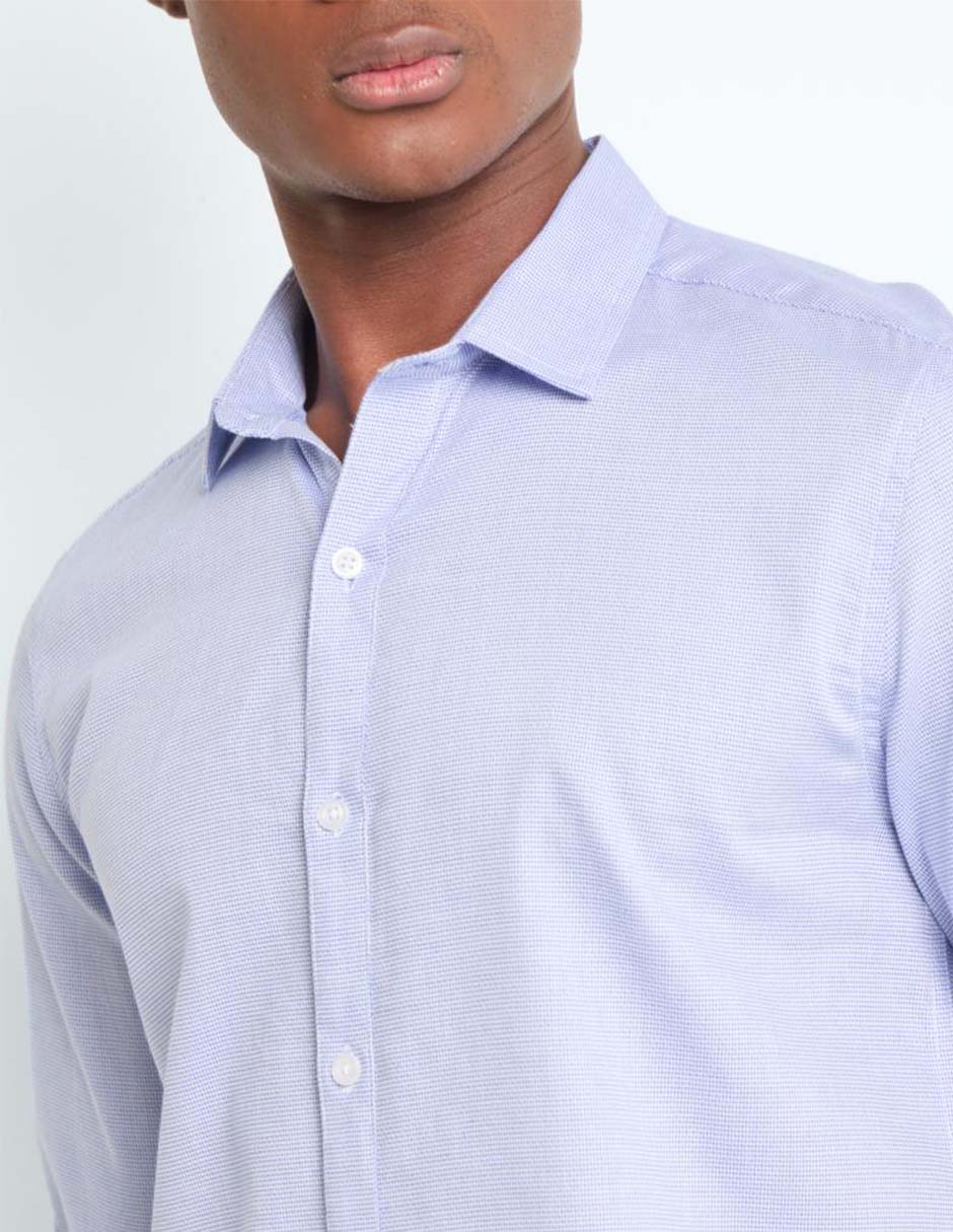 Camisa casual de algodón manga larga para hombre