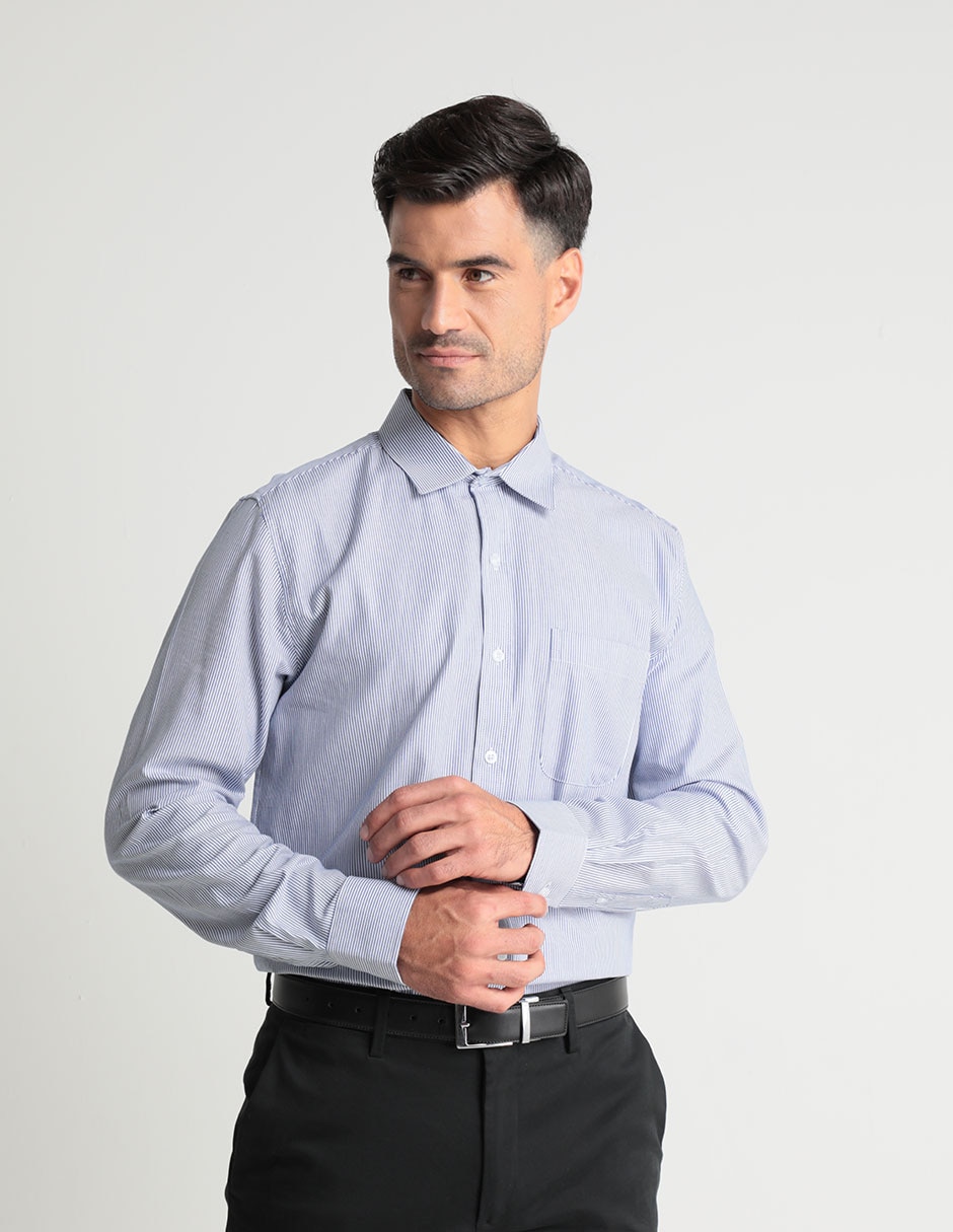 Camisa casual de algodón manga larga para hombre Camisa casual de algodón manga larga para hombre
