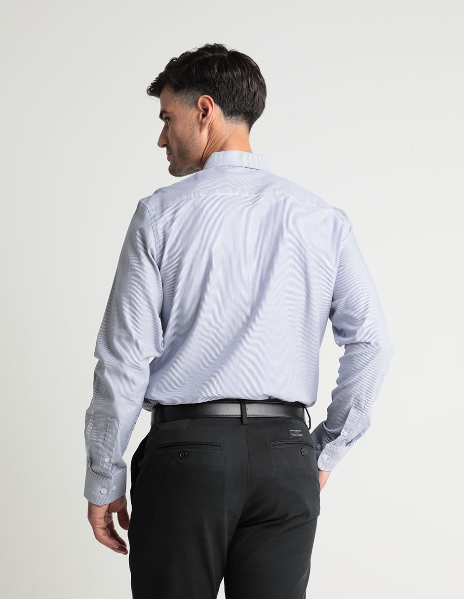 Camisa casual de algodón manga larga para hombre 4