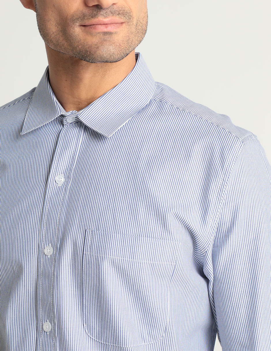 Camisa casual de algodón manga larga para hombre 2