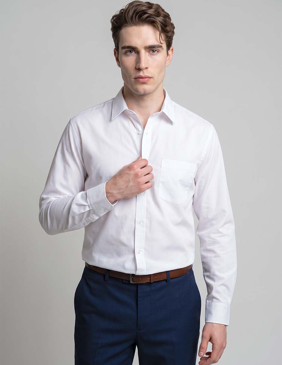 Camisa de vestir manga larga para hombre Camisa de vestir manga larga para hombre